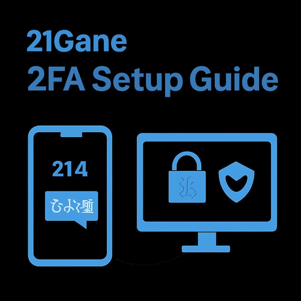 Illustration explaining the 21 Game 2FA process.