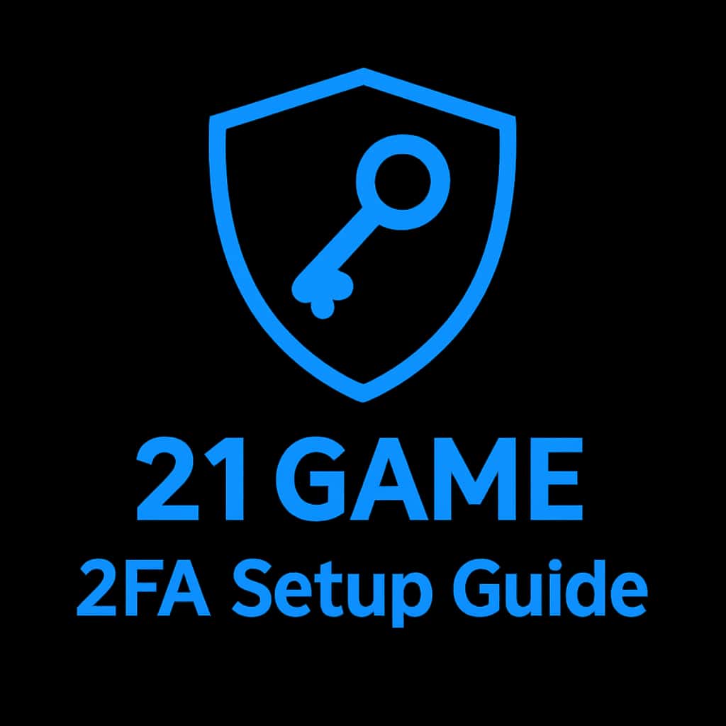 Icon badge for 21 Game 2FA Setup Guide.