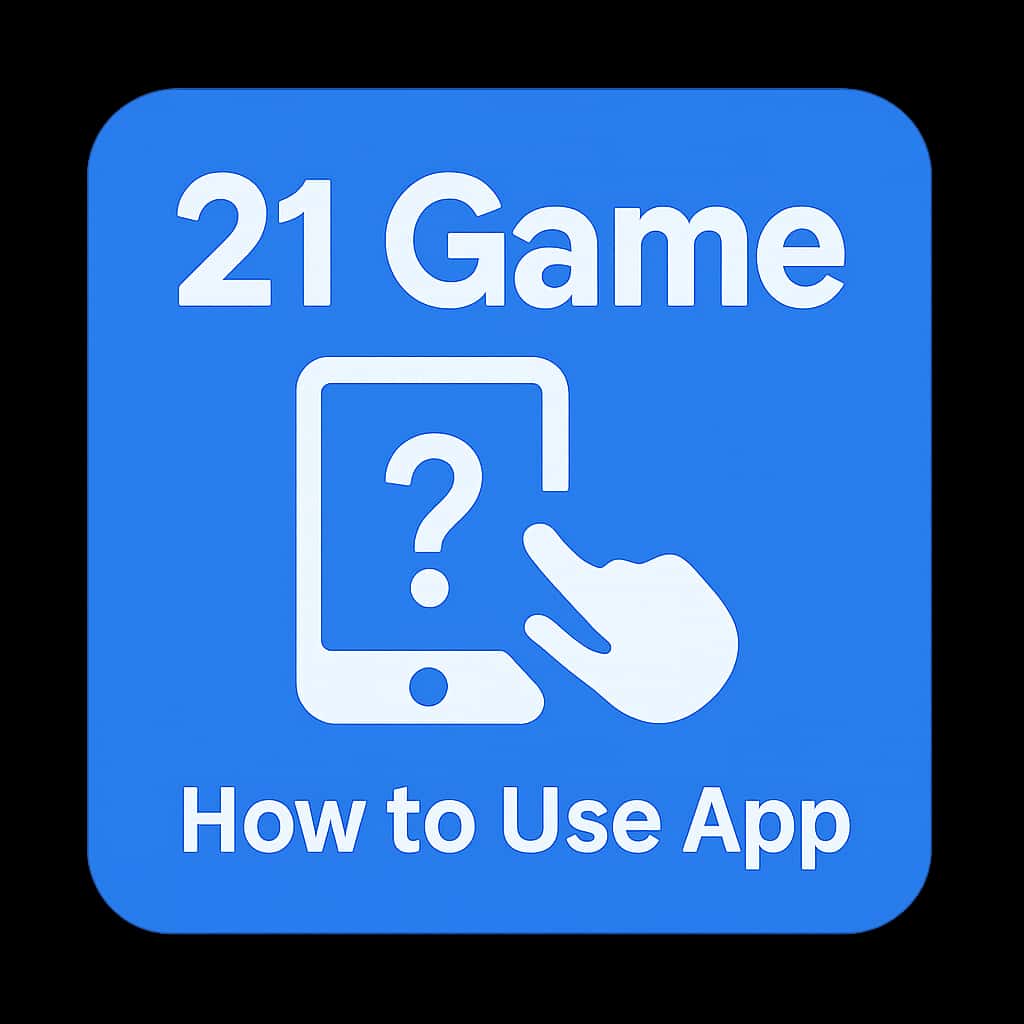 An icon representing the guide to using the 21 Game app.