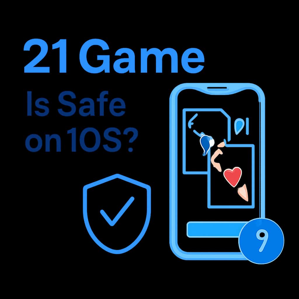 A diagram explaining the security measures of 21 Game on iOS.