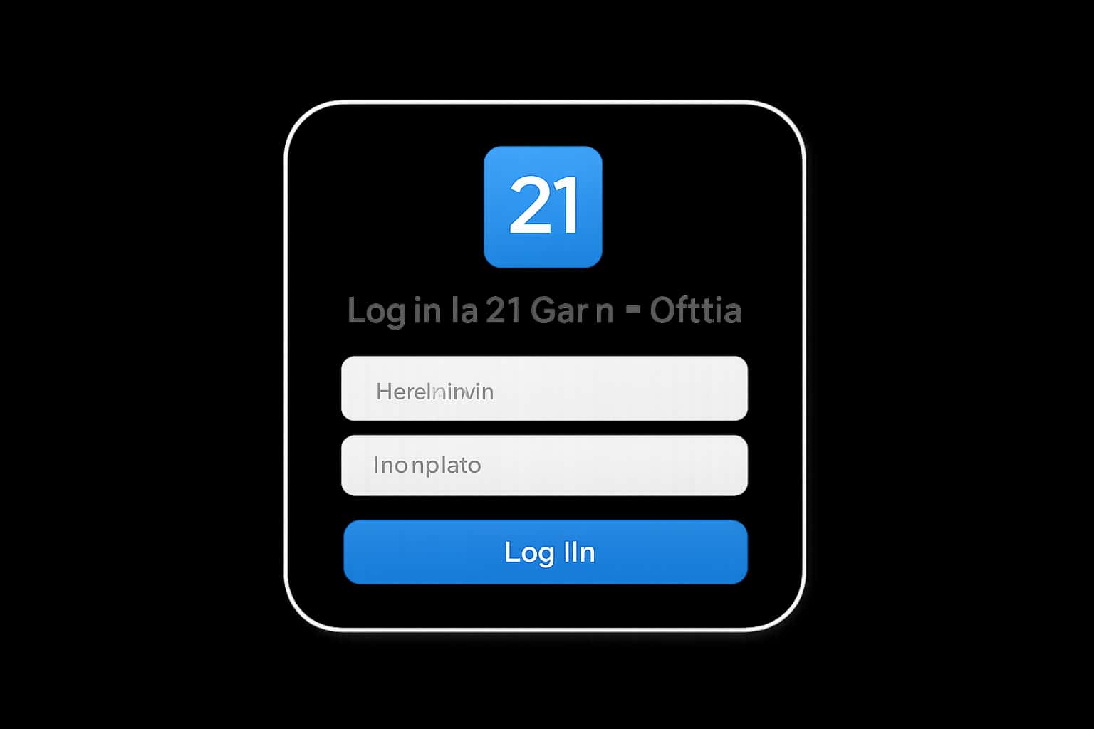 Log In to 21 Game - Official Interface