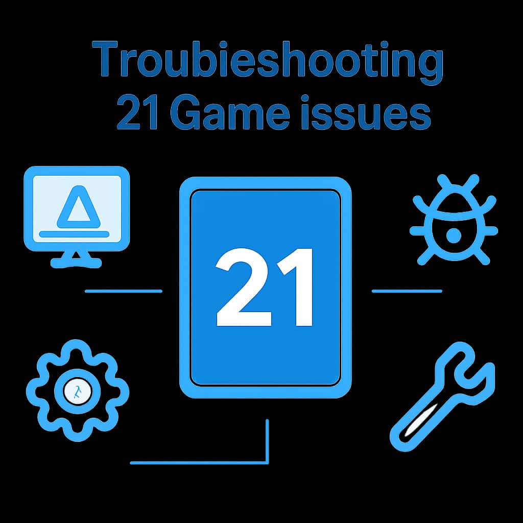 An educational diagram related to troubleshooting techniques for the 21 Game.